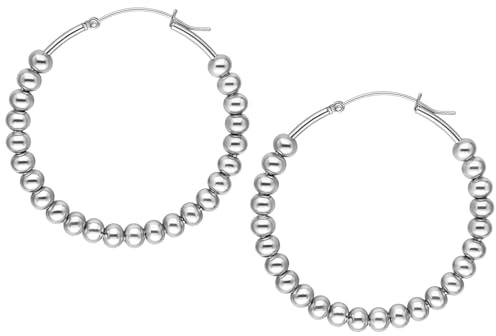 Wildcat Ohrringe - Bubble Hoops - Roségold/Schwarz - Chirurgenstahl 316L - wasserfest, langlebig, hautverträglich