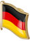 WATIIFUFU Deutschland Flaggen Brosche Metall Anstecker Mit Wellen-design Für Anzüge Und Kleidung Für Sammler Und Patriotische Anlässe