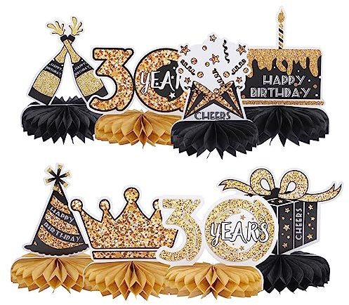 ibasenice Wabendekorationen Zum 30 Geburtstag Tischdekoration Schicke Wabenparty-Dekorationen