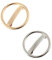 ADOCARN 2stücke Frühling Haarklammern Modische Haarspangen Mit Geometrischen Metallringen Elegantes Haar-accessoire Für Damen Und Mädchen Für Schicke Anlässe Und Alltagslooks