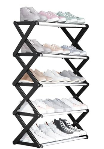 iSeventy9 5-Tier Shoe Storage Rack Sturdy Shoe Organizer Rack – 5-Tier Easy Assembly, Space-Saving, and Design for Easy Storage Ideal for Heels, Boots, and Sneakers