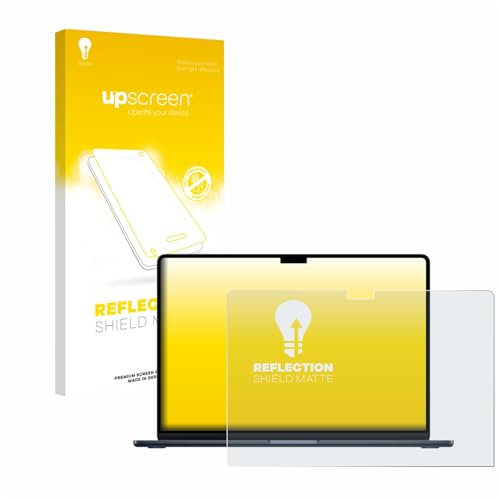 upscreen Anti-Glare Screen Protector compatible with Apple MacBook Air 15 M4 2025 – Protection Film Matte