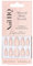 Nail HQ Press On Nails – Almond Matte French Nails, 24 Durable Matte Finish False Nails for Salon-Quality Manicure at Home