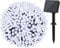 200 LED Solar String Lights Cool White – 17.9m Outdoor Waterproof Fairy Lights | 2 Modes, Green Cable, Solar Panel with Battery | Garden, Patio, Party & Tree Decoration