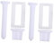QUMIIRITY Kit Fissaggio per Sedile Wc Bulloni e in Abs Parti Ricambio per Installazione Facile Accessori per Bagno 2 Set