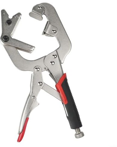 Pinces de soudage réglables de 25,4 cm avec rotation, adaptées pour le maintien de tuyaux et de tubes, poignée antidérapante, fabriquées en acier au chrome vanadium