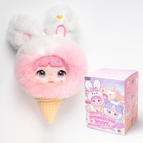 XiDonDon 100% Sweetness Plüsch-Überraschungsbox-Anhänger, (Single Box) | Anime-Vinyl-Plüschpuppe, Geschenk, Überraschungsbox-Spielzeug