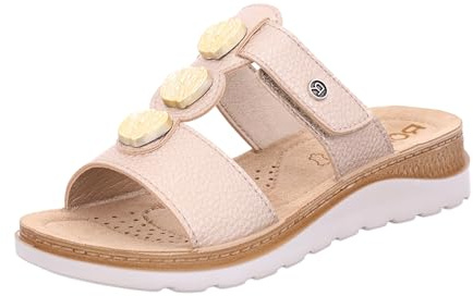 Rohde Damen Pantolette mit Applikationen in Metallic-Optik Baviera 1315