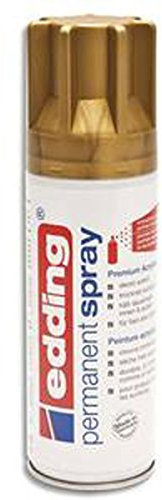 Lot de 6 Spray peinture permanente 200ml Or, pour extérieur et intérieur