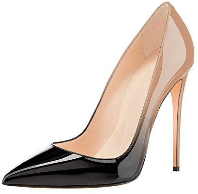 Soireelady Scarpe col Tacco Donna,Tacco a Spillo Alto,Scarpe Punta Chiusa Donna Nude EU43