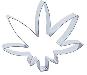 1 Keks - Ausstecher Hanf Blatt/Marihuana Blatt