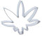 1 Keks - Ausstecher Hanf Blatt/Marihuana Blatt