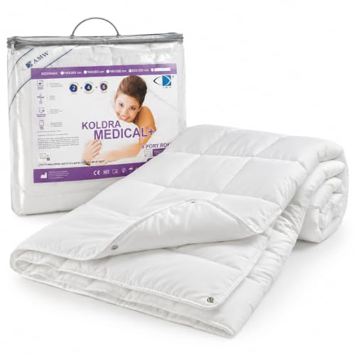 All4All Neue Bettdecke Steppdecke 140x200/160x200/180x200/220x200 Medical 4 Jahreszeiten Steppung antiallergisch für Allergiker 100% (140 x 200 cm)