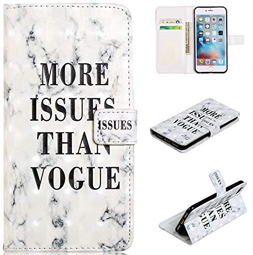 Handyhülle Wallet Case 3D Malerei Farbiges Leder Tasche Flip Schutzhülle Anti-Scratch Shell Back Cover Folio Hüllen Schale Schutzhüllen für Apple iPhone 7/iPhone 8 4.7 ,Mehr Ausgabe als Vogue