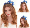 Miya Wunderschöne Schmetterling Haarreif, Kopfbedeckung, Schmetterling Stirnband, Haarschmuck, kreative Haarband für Fasching Kostüm, Geburtstag, Schmetterling Accessories (Blau)