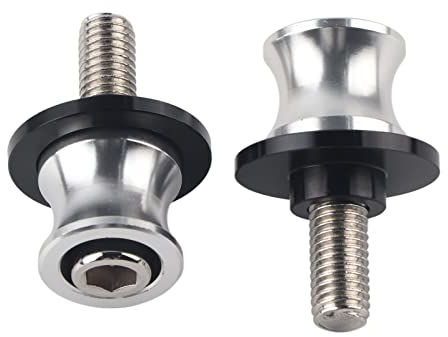 Universal CNC Aluminium Ständeraufnahme Bobbins Montageständer Bobbins m10 Schwingenadapter Motorrad Schwinge stand,Schwingarmspule, 10mm Heckständer Schwinge Spulenschieber, Schwinge Spulen