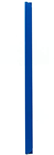 LEO’s - 100 x Klemmschienen Blau DIN A4 (297 mm) FH 3-4 mm für ca. 30 Blatt - Klemmschiene zum Binden von ungelochten Papier Unterlagen und Blattsammlungen - Klemmleiste aus Hart-PVC