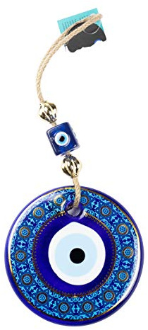 nevfactory Nev Nazar Boncuk Evil Eye Wanddeko - Handgefertigter Mystischer Glücksbringer mit Türkischem Auge aus Glas