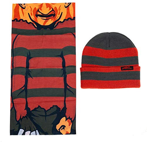 Nightmare On Elm Street Beanie & Gamasche Combo, Freddy, Eine Größe passt meistens