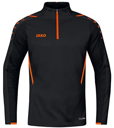 JAKO Kinder Ziptop Challenge, Schwarz/Neonorange, 164