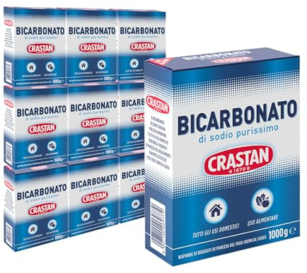 Bicarbonato di sodio - Confezione da 10 astucci da 1 kg - Totale 10 kg
