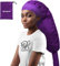 TEPENAR Bonnet Hair Dryer Attachment: Upgraded Extra Large Adjustable Soft Hooded Dryer Caps - Easy to Use for Natural Curly Textured Hair Care Styling Fast Drying - Purple