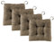 Traumnacht Stuhlkissen Premium 4er Set, 38 x 40 x 7 cm, Taupe, Öko-Tex Zertifiziert, produziert nach deutschem Qualitätsstandard, 03770406105