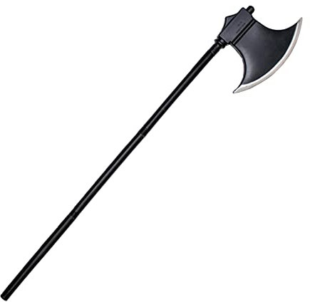 Reheyre Halloween Cosplay Weapon Request Kostümzubehör Großes Halloween Dämon Scythe Sichel Axe Gabel Requisite für Kostüme und Cosplay D Einheitsgröße