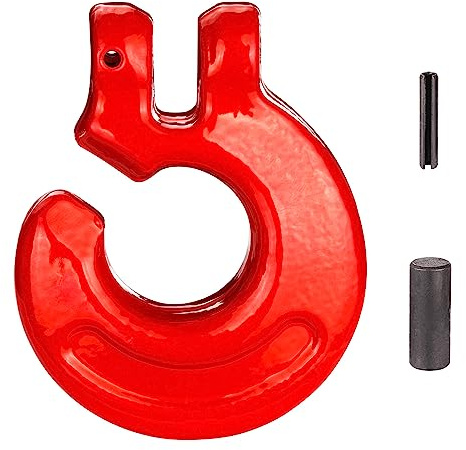 DEMA Schlinghaken 6 mm – Forsthaken mit Hülse & Sicherungsstift, WLL 1,12 t, für Forstkette, Chokerkette & Rückekette, robust & sicher für Forstarbeiten