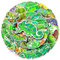 Bric dodo 50Pcs Chameleon Stickers - Waterproof & Reusable - PVC Material - Graffiti, Tropical Style - Ideal for Laptops, Skateboards, Cars & More