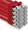 freiwerk 0,25 m – rojo – 10 unidades cable de red LAN Ethernet LAN Ethernet Patch Cable S-FTP LSZH PIMF 10 GB s RJ45 macho Cat6a
