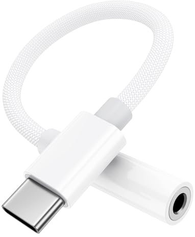 Apple MFi Certified USB C to 3.5mm Headphone Adapter iPhone 15 to 3.5mm Audio Aux Jack Adapter Dongle Earphone Cable Converter Compatible with iPhone 15/15 Plus/15 Pro/15 Pro Max,Galaxy S23 S22 Ultra