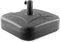 CHRISTOW Parasol Base 30kg, Heavy Duty Square Plastic Garden Umbrella Holder Stand, Water Sand Filled, For 38mm and 48mm Poles