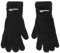 KARL LAGERFELD JEANS, Damen, Pelzige Logo-Handschuhe, Schwarz, Klein