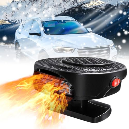 Riloer Chauffage allume cigare 12v voiture 150W 12V 2 en 1 Voiture Auto Allume-Cigare Chauffage Ventilateur voiture allume cigare
