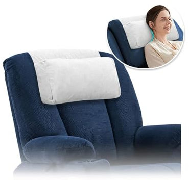 Relaxkissen für Kopfstütze, Liegestuhl, Kopfkissen, Nackenstütze, Kopfstütze für Bürostuhl, Couch, Nackenkissen, Leder-Liegestuhl-Kissen, verstellbares Kopf- und Nackenkissen (1 Stück) (grau)