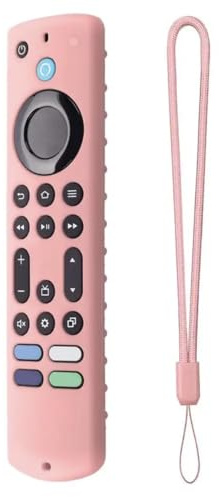AOMNGBIU Remote Case (Glow in The Dark) for 2023 Firestick 4K Max/Toshiba/Insignia/Pioneer/Omni (QLED) Series Alexa Voice Remote Enhanced w/Lanyard (Phosphor Powder)