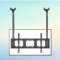 Soporte De Techo Eléctrico para Televisor - para Pantallas LED Grandes De 55-86 Pulgadas, Soporte Ajustable para Montaje En Techo De TV, Soporte De TV De Inclinación Ajustable De Barra Doble