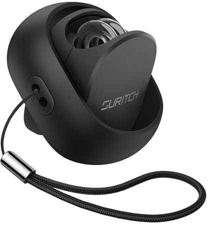 SURITCH Case Compatible with Loop Earplugs(Except Switch),360° Rotatable Carrying Case with Lanyard,Anti-Fall Storage Container Box for Loop Earplugs & Accessories(Loop Earplugs Not Included)(Black)