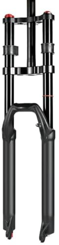 ITOSUI DH Forcella Ammortizzata per Mountain Bike 27,5/29'' Forcella Pneumatica per Bici da Viaggio 150mm 1-1/8 Forcella Diritta a Doppia Corona Ritorno Regolabile Blocco Manuale (Size : 29'')