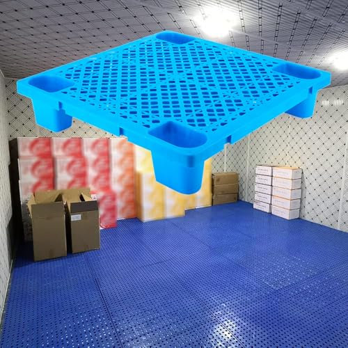 Palets Plastico, Palet europeo Palets De Plástico Para Almacenaje En Sótanos, Plataforma Elevada Para Garaje, Almacén Y Exterior Cubierta Porche Patio, Almohadilla De Rejilla De Ventilación(6 Pack,40x