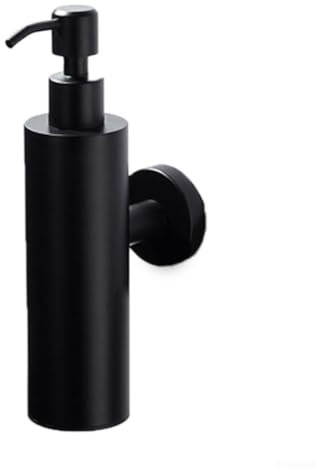 Distributeur de savon liquide sur pied en acier inoxydable pour cuisine et évier, salle de bain, décoration d'intérieur (noir)