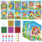 HGRGHH Mosaik Bastelset Kinder, 12 PCS Mosaik basteln ab 4 jahre, Frühling Klebebilder, Aufkleber Set DIY Malerei Lernspielzeug Geschenke für Mädchen Jungen Basteln ab 4 Jahre