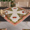 PETTI Artigiani Italiani - Weihnachts-Tischläufer, Tischläufer für Weihnachten, Tischläufer 90 x 90 cm, Mitteldecke Nussknacker Rot, 100 % Made in Italy
