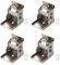 4 Piezas Bisagras Plegables - Bisagras Autoblocantes de 90 Grados Bisagras de soporte Plegables con tornillos adecuadas para muebles como mesas y camas