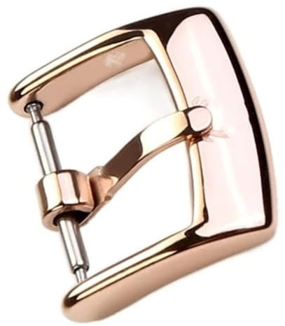 kongsou Herren- Und Damenuhr, Dornschließe Für Omega-Armband, Edelstahl-Uhrenschnalle(Rose Gold,12mm)