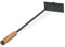 Relaxdays Ash Rake Scraper, Wooden Handle, Metal, 53 cm Long, for Barbecue, Fireplace & Stove, Coal Shovel, Black/Brown, Wood, Iron