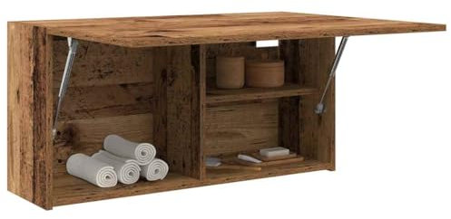 BOWEKAM Home & Garden-Bathroom Hängeschrank Altes Holz 80x25x40 cm Holzmöbel Wahl