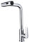WLTEDRGO Waterfall Polished Chrome Kitchen Tap, 360° Swivel Kitchen Sink Taps with Pull Out Spray, Stainless Steel Mixer Tap with 3 Functions, 1 Hole Single Lever Sink Taps, High Pressure Faucet