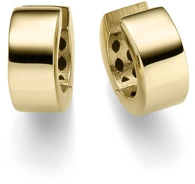 Ohrringe Creolen 7x14,5mm Ohrschmuck aus 585 Gold Gelbgold glänzend flach